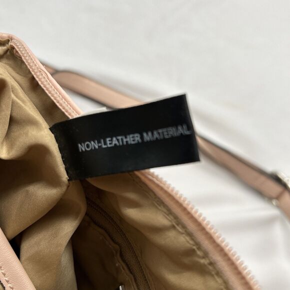 Giani Bernini Pebbled Faux Leather Crossbody Pink Bag Silver Hardware‎ - Picture 13 of 16